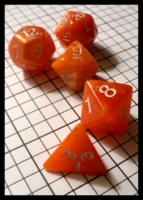 Dice : Dice - Dice Sets - Multi Co Dice Pack Orange Swirl with White Numerals Opaque incomplete 6D - Ebay 2010